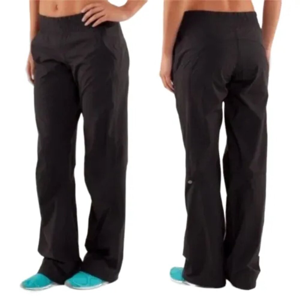 LULULEMON Dog Runner Double Lined Pants in Black  SZ 4